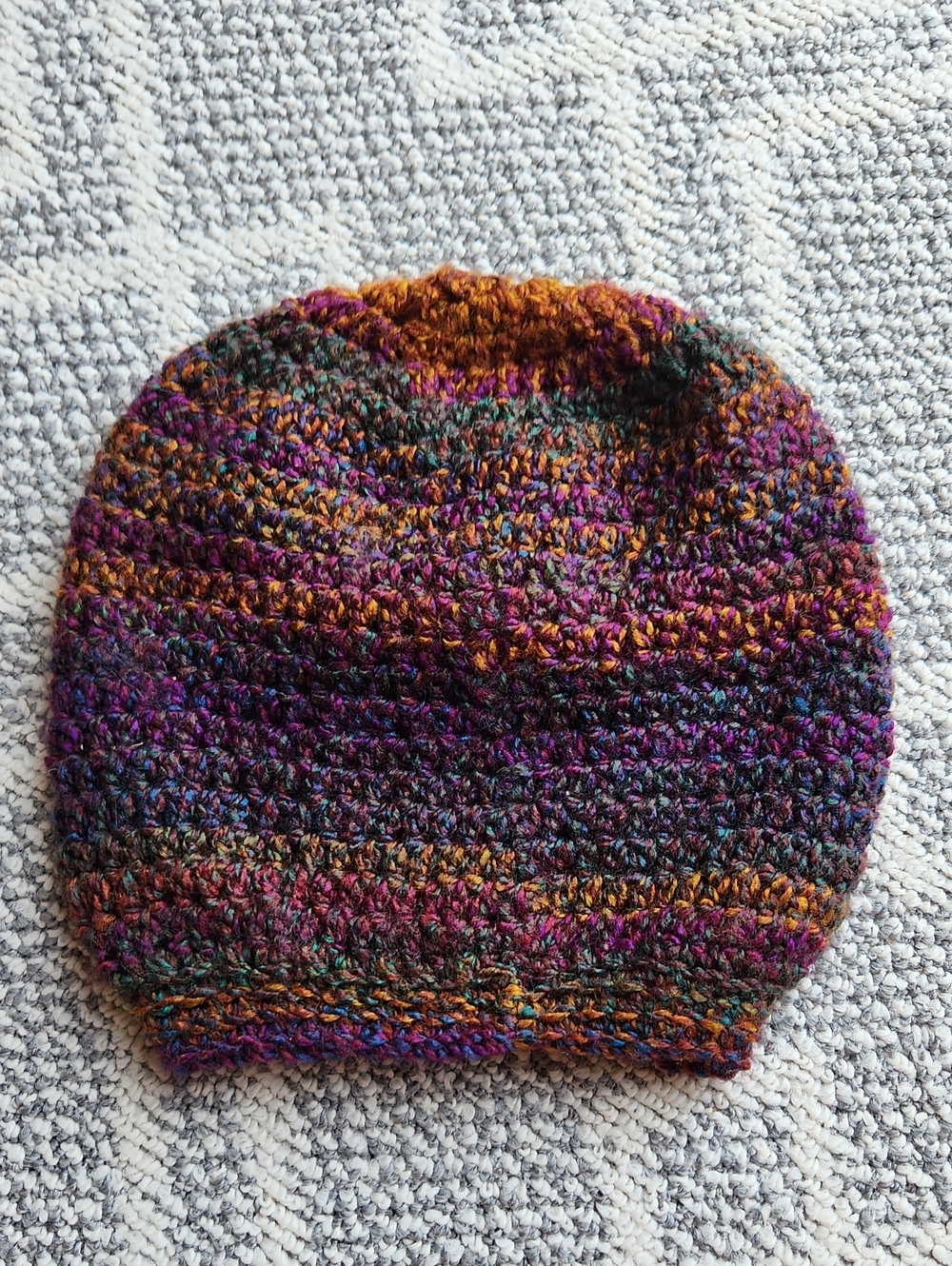 Multicolor Crochet Slouch Beanie - Women Accessories